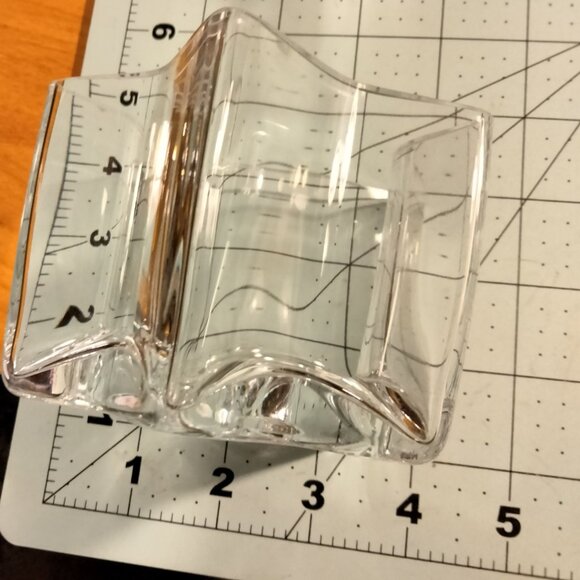 Star Shaped Clear Glass Bowls Candle Holder Candy dish Lot 2 - Picture 5 of 5